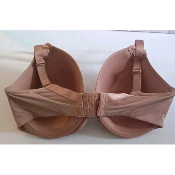 Paramour  T Shirt Bra Size 38DDD Mauve Pink Underwire Back Closure Mesh  135087 - Picture 3 of 7